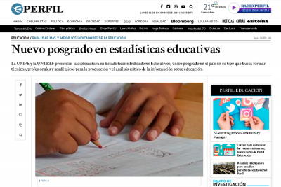 Nuevo posgrado en estad&iacute;sticas educativas