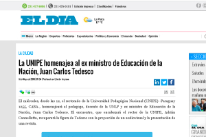 La UNIPE homenajea al ex ministro de Educaci&oacute;n de la Naci&oacute;n, Juan Carlos Tedesco