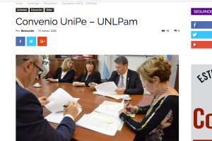 Convenio UNIPE &ndash; UNLPam