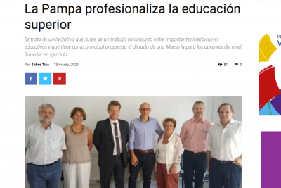 La Pampa profesionaliza la educaci&oacute;n superior