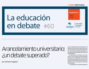 La Educaci&oacute;n en Debate, #60:  "Arancelamiento universitario: &iquest;un debate superado?"