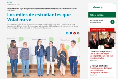 Los miles de estudiantes que Vidal no ve