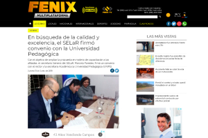 En b&uacute;squeda de la calidad y excelencia, el SELaR firm&oacute; convenio con la Universidad Pedag&oacute;gica