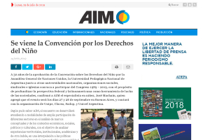 Se viene la Convenci&oacute;n por los Derechos del Ni&ntilde;o
