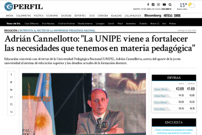 Adri&aacute;n Cannellotto: "La UNIPE viene a fortalecer las necesidades que tenemos en materia pedag&oacute;gica"