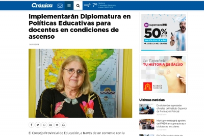 Implementar&aacute;n Diplomatura en pol&iacute;ticas educativas para docentes en condiciones de ascenso