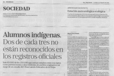 Alumnos ind&iacute;genas - La Naci&oacute;n / Sociedad