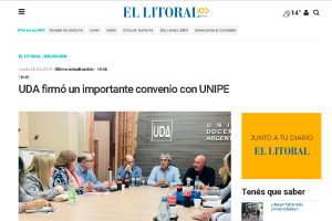 UDA firm&oacute; un importante convenio con UNIPE