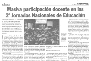 Jornadas Nacionales de Educaci&oacute;n - La Rioja