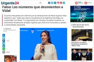 Falso: Los n&uacute;meros que desmienten a Vidal