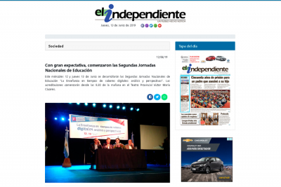 Con gran expectativa, comenzaron las Segundas Jornadas Nacionales de Educaci&oacute;n