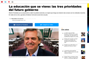 La educaci&oacute;n que se viene: las tres prioridades del futuro gobierno