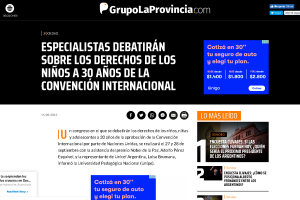 ESPECIALISTAS DEBATIR&Aacute;N SOBRE LOS DERECHOS DE LOS NI&Ntilde;OS A 30 A&Ntilde;OS DE LA CONVENCI&Oacute;N INTERNACIONAL
