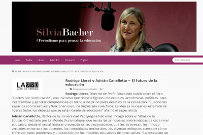 Rodrigo Lloret y Adri&aacute;n Canellotto &ndash; El futuro de la educaci&oacute;n