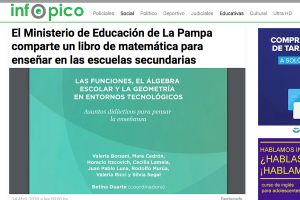 El Ministerio de Educaci&oacute;n de La Pampa comparte un libro de matem&aacute;tica para ense&ntilde;ar en las escuelas secundarias
