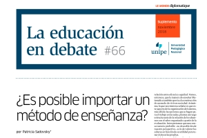 La Educaci&oacute;n en Debate, #66: "&iquest;Es posible importar un m&eacute;todo de ense&ntilde;anza?"