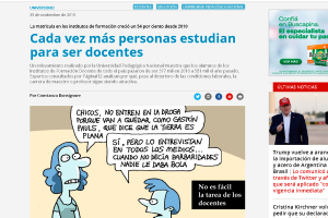 Cada vez m&aacute;s personas estudian para ser docentes
