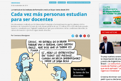 Cada vez m&aacute;s personas estudian para ser docentes