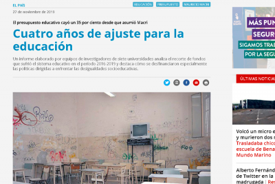 Cuatro a&ntilde;os de ajuste para la educaci&oacute;n