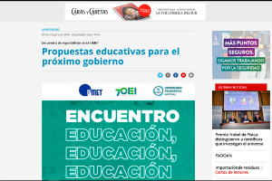 Propuestas educativas para el pr&oacute;ximo gobierno