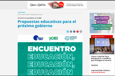 Propuestas educativas para el pr&oacute;ximo gobierno