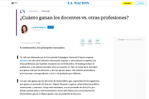 &iquest;Cu&aacute;nto ganan los docentes vs. otras profesiones?