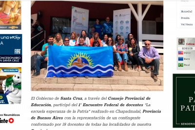 Santa Cruz estuvo presente en el primer Encuentro Federal de Docentes