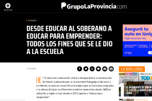 DESDE EDUCAR AL SOBERANO A EDUCAR PARA EMPRENDER: TODOS LOS FINES QUE SE LE DIO A LA ESCUELA