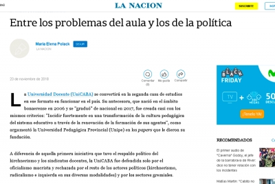 Entre los problemas del aula y los de la pol&iacute;tica