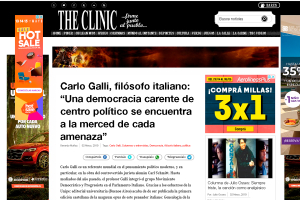 Carlo Galli, fil&oacute;sofo italiano: &ldquo;Una democracia carente de centro pol&iacute;tico se encuentra a la merced de cada amenaza&rdquo;