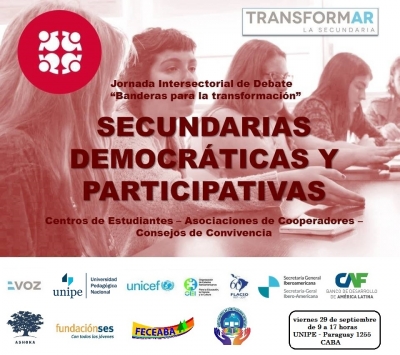 Jornada de Debate Intersectorial sobre escuelas participativas y democr&aacute;ticas