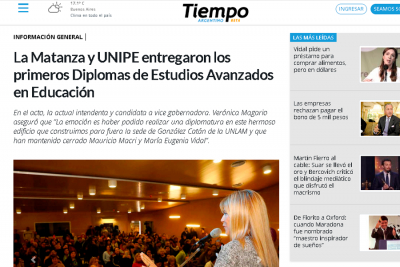 La Matanza y UNIPE entregaron los primeros Diplomas de Estudios Avanzados en Educaci&oacute;n