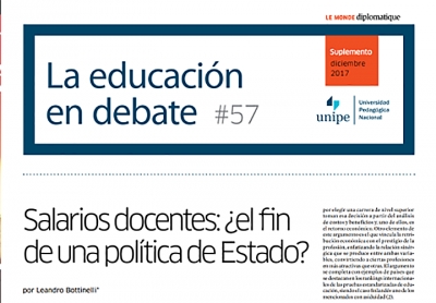 &ldquo;La educaci&oacute;n en debate&rdquo; #57: SALARIOS DOCENTES: &iquest;EL FIN DE UNA POL&Iacute;TICA DE ESTADO?