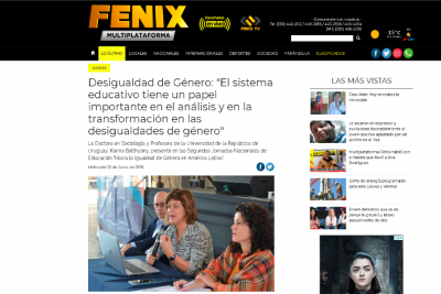 Desigualdad de G&eacute;nero: "El sistema educativo tiene un papel importante en el an&aacute;lisis y en la transformaci&oacute;n en las desigualdades de g&eacute;nero"