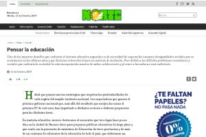 Pensar la educaci&oacute;n
