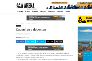 Capacitan a docentes "Trabajo Tem&aacute;tico"