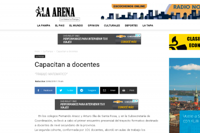 Capacitan a docentes "Trabajo Tem&aacute;tico"