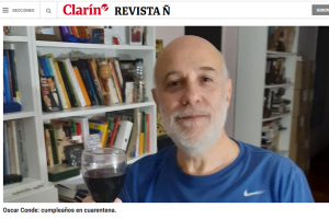 Oscar Conde en la marat&oacute;n del encierro